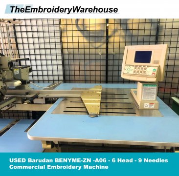 USED Barudan BENYME-ZN -A06 - 6 Head - 9 Needles